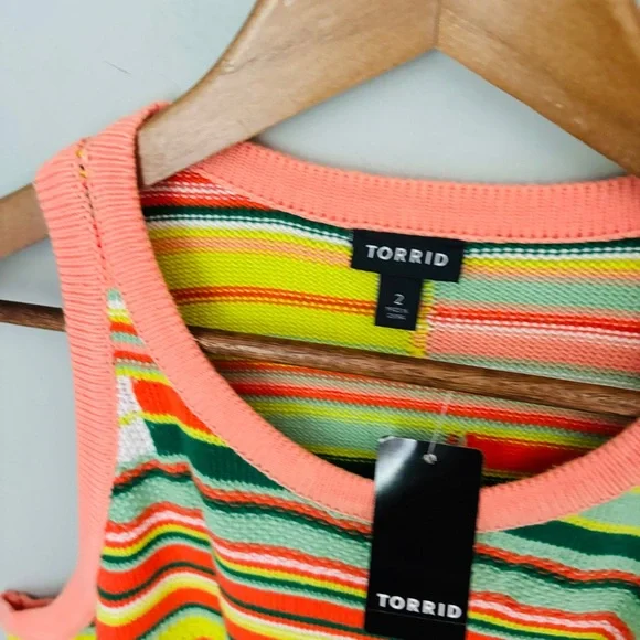Torrid Mini Crochet Tank Dress NWT Size 2X - Picture 5 of 5